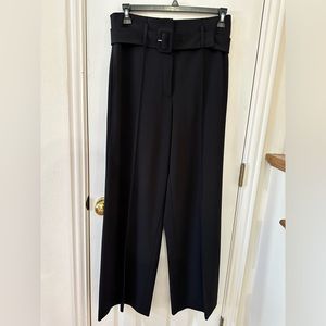 Black Calvin Klein wide leg trousers, high waist